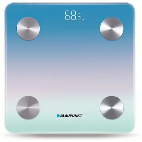 Blaupunkt BSM601BT niebieski / waga osobowa / udźwig 180 kg / pomiar BMI / Bluetooth