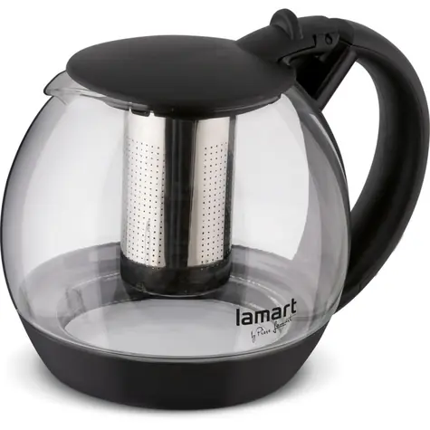 Czajnik Lamart Bulb 2l przezroczysto-czarny / szkło