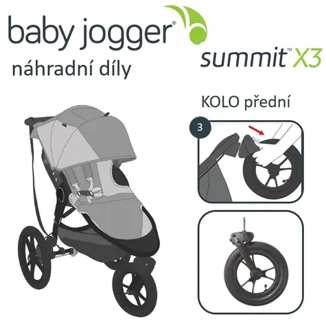 Rower BabyJogger przód SUMMIT X3
