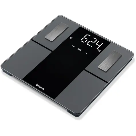 BEURER BF 500 czarna / waga osobowa / cyfrowa / wyświetlacz LCD / rozdzielczość 100 g / udźwig 180 kg / dane diagnostyczne