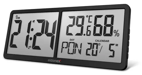 Zegar ścienny Eldonex TimeCheck czarny