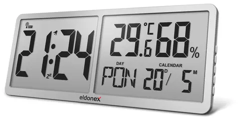 Zegar ścienny Eldonex TimeCheck srebrny