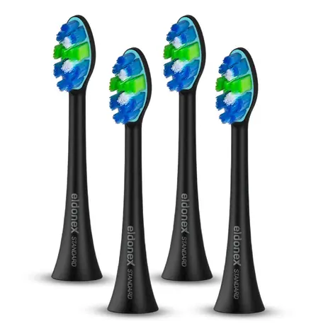 Eldonex SonicPro STANDARD wymienne główki szczoteczki czarne