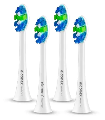 Eldonex SonicPro SENSITIVE wymienne główki szczoteczki białe