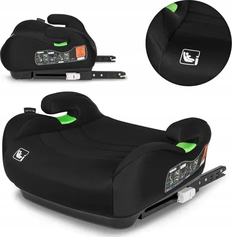 Lionelo Cushion Luuk Fix i-Size 125-150 cm Black Carbon