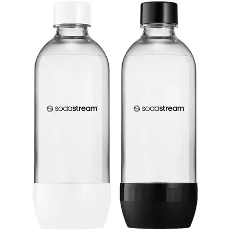 SodaStream Bottle JET 2x 1 l Czarno-Biała