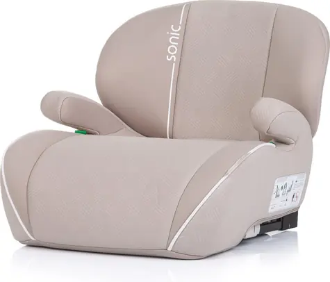 CHIPOLINO Booster seat Sonic i-Size 125-150cm Isofix, Tiramisu