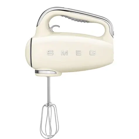 SMEG HMF01CREU śmietanka / mikser ręczny / 250 W / 9 prędkości / turbo / timer