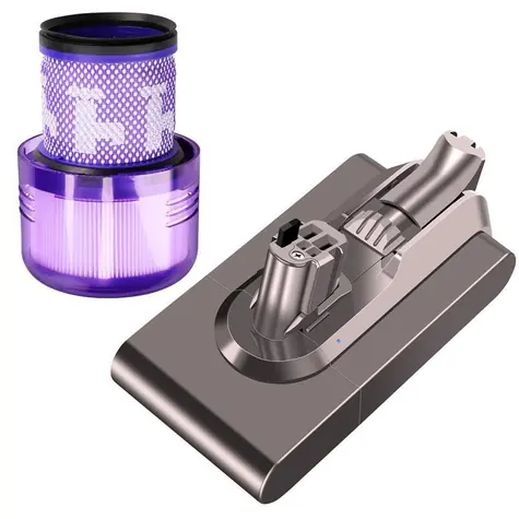 Rozpakowano - Bateria i filtr Extralink do odkurzacza Dyson V11/V15 Click 4000mAh / Zestaw baterii i filtra / Li- ION / 25,2 V / rozpakowano