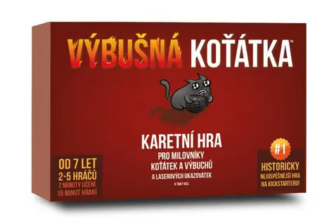 Asmodee Explosive Kittens / Czas trwania gry 15 minut / Liczba graczy 2 - 5 / od 7 lat