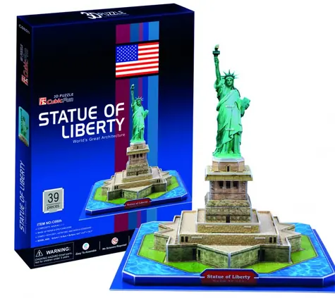 CubicFun Puzzle 3D Statua Wolności / 39 elementów / Poziom trudności: 4