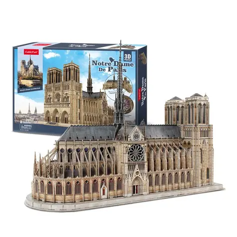 Puzzle 3D CubicFun Katedra Notre-Dame / 293 elementy / 58,6 x 22 x 44 cm