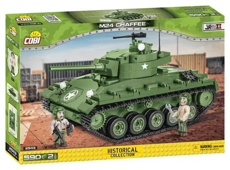 Cobi 2543 M24 Chaffee WW II / 590 części / 2 figurki / od 6 lat