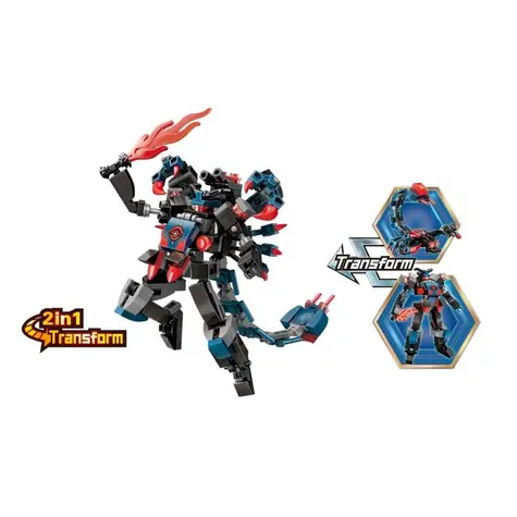 QMAN MechaCorbs 3101-3 Venom Ninja 2w1 / Zestaw konstrukcyjny / 189 elementów / od 6 lat