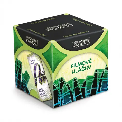 Pexeso Albi Knowledge „Filmowe zwroty” / Czas trwania gry: 10+ minut / Liczba graczy: 2+ / Od 12 lat