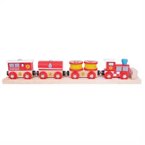 Bigjigs Rail Fire Train + 3 tory / od 3 lat