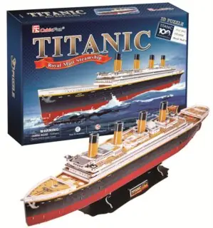 Puzzle 3D CubicFun Titanic / 113 elementów / 80 x 11 x 20 cm / od 8 lat