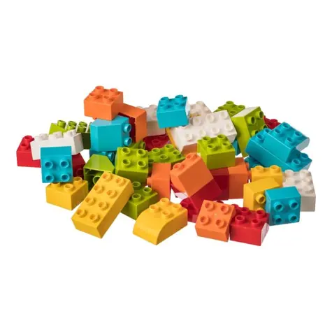 Zestaw konstrukcyjny LW Toys dla najmłodszych budowniczych KLOCKI / Lego- kompatybilne / 50 elementów 