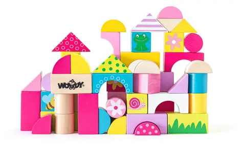 Woody Cubes, 50 części - Trendy z nadrukiem / od 2 lat