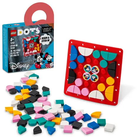 LEGO® DOTS 41963 Naszywka Myszka Miki i Myszka Minnie / Liczba elementów: 95 / od 8 lat