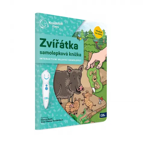 Albi Magical Reading - Książka z naklejkami Zwierzęta / Wersja językowa: CZ / od 3 lat