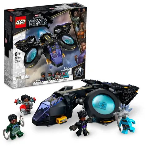 LEGO® MARVEL 76211 Odrzutowiec Shuri'ego Sunbird / Liczba elementów: 355 / od 8 lat