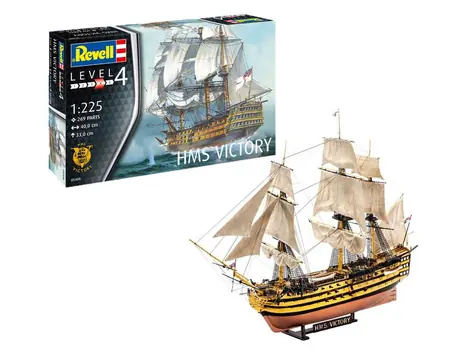 Revell HMS Victory / Model plastikowy / 1:225 / Ilość części 269 / Trudność 4 / od 10 lat