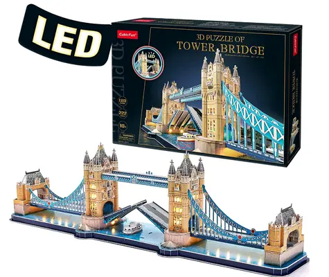 CubicFun Puzzle 3D National geographic: Tower Bridge / 120 elementów / 30,1 x 22,2 x 6,1 cm
