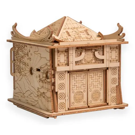 EscapeWelt Drewniane puzzle Smoczy Dom / Trudność: wysoka / od 14 lat