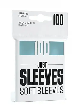 Gamegenic: Just Sleeves - koszulki na karty - przezroczyste - 100 szt. / Wymiary 67 x 94 mm