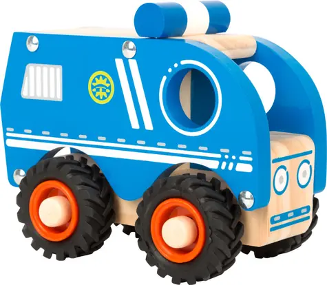 Drewniany radiowóz Small Foot / od 18 miesiąca