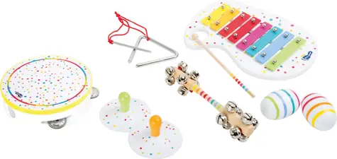 Small Foot Drewniany zestaw muzyczny w kropki / od 3 lat