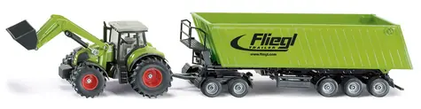 Siku Farmer - Ciągnik z ładowaczem czołowym i przyczepą / 1:50 / od 3 lat