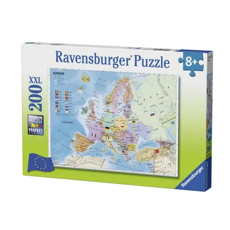 Ravensburger - Puzzle - Mapa Europy / 200 elementów / od 8 lat