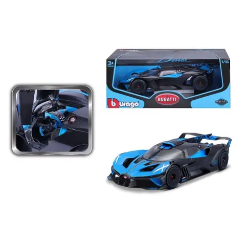Bburago TOP Bugatti Bolide Niebieski/Czarny / skala 1:18 / od 3 lat / Niebieski/Czarny