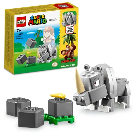 LEGO® Super Mario™ 71420 Rambi Nosorożec - zestaw dodatkowy / Liczba elementów: 106 / od 7 lat / wyprzedaż