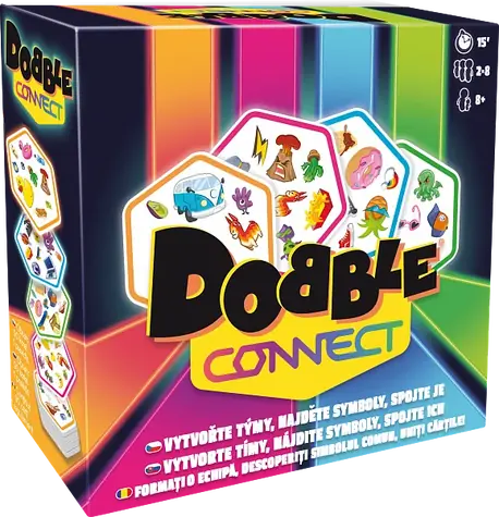 ADC Blackfire Dobble Connect / Czas trwania gry: 15 minut / Liczba graczy: 2-8 / od 8 lat