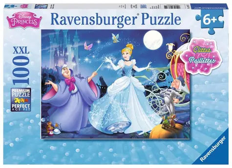 Puzzle Ravensburger Sparkling Uroczy Kopciuszek / 100 elementów / od 6 lat 