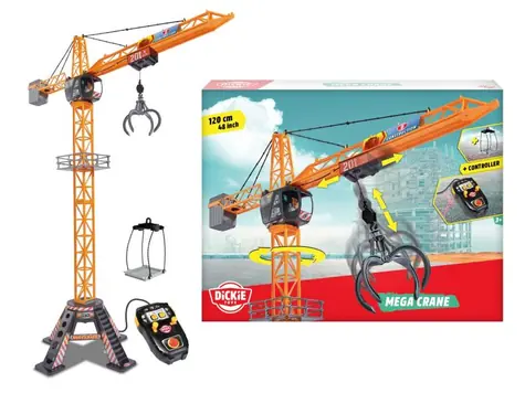 Żuraw Dickie RC Mega Crane 120 cm na kablu / model żurawia RC / od 3 lat