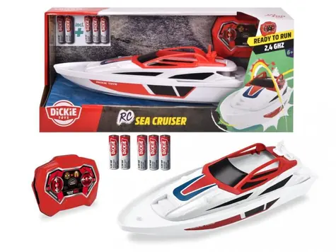 Dickie RC boat Sea Cruiser 34 cm / model RC / 1:48 / 2 kanały / 2.4 GHz / od 6 lat