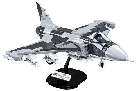 Cobi 5820 Szwedzki wielozadaniowy myśliwiec SAAB JAS 39 Gripen E / 1:48 / 480 kostek / od 7 lat