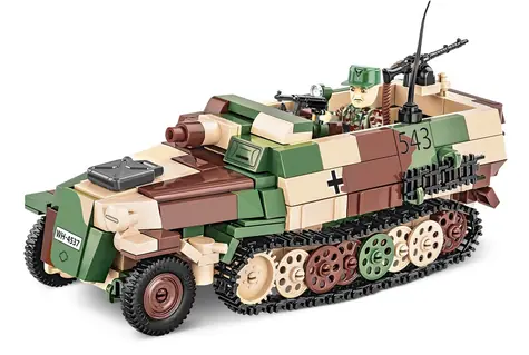 Cobi 2283 Niemiecki gąsienicowy transporter opancerzony Sd.Kfz. 251/9 / 1:35 / 485 kostek / 1 figurka / od 8 lat