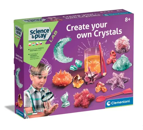 Clementoni Laboratorium dziecięce GALILEO - Produkcja błyszczących kryształów / od 8 lat