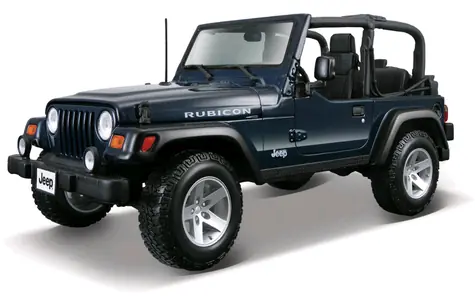 Maisto Jeep Wrangler Rubicon niebieski / skala 1:18 / od 3 lat