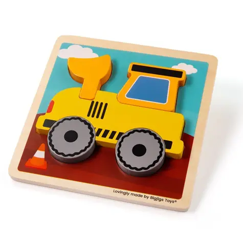 Bigjigs Toys Wstaw puzzle Koparka / od 12 miesięcy