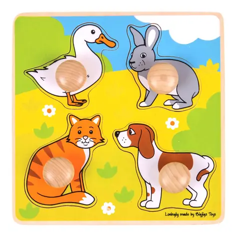 Bigjigs Toys Wstaw puzzle zwierzaki / od 12 miesiąca