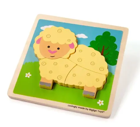 Bigjigs Toys Wstaw puzzle Owca / od 1 roku