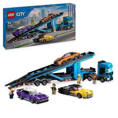 LEGO® City Big pojazdy 60408 Ciężarówka do transportu samochodów sportowych / Liczba części: 998 / od 7 lat