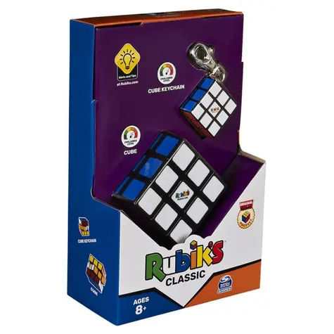 Kostka Rubika Spin Master , zestaw klasyczny 3x3, zawieszka / od 8 lat