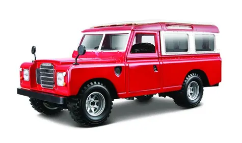 Bburago Land Rover czerwony / skala 1:24 / od 3 lat